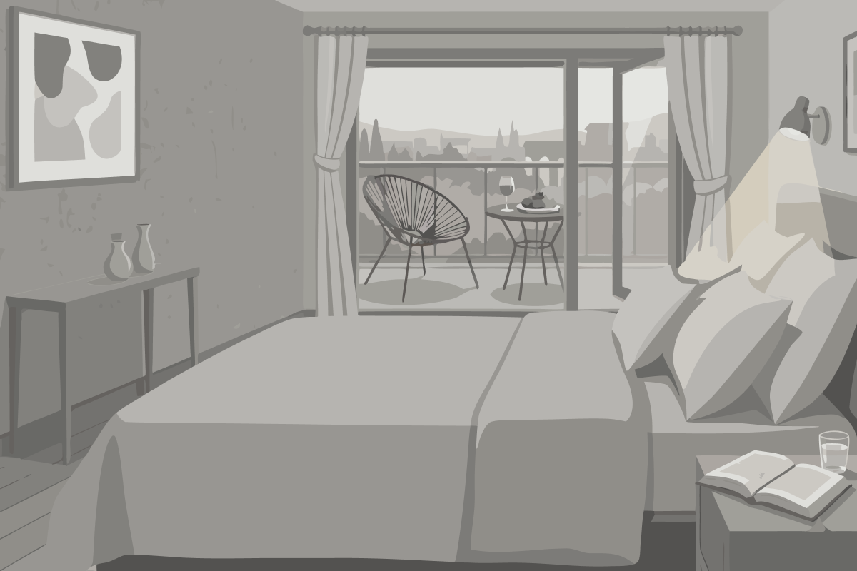 Familien-Apartment mit 2 Schlafzimmern